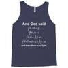 Maxwell EMR...And God Said Tank Top
