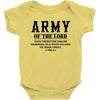 Army Of The Lord Christian T Shirts Bible Verse Baby Onesie