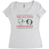 golden christmas Women's Triblend Scoop T-shirt