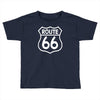 route 66 stampa bianca starda america sport Toddler T-shirt