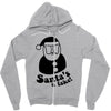 santa's a fake! Zipper Hoodie