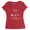 i am your father   mens funny Women's Triblend Scoop T-shirt