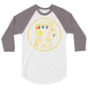 thanos gauntlet 3 3/4 Sleeve Shirt