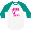 I Wear Grey For My Cousin (Brain Cancer Awareness) 3/4 Sleeve Shirt