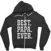 best papa ever Zipper Hoodie