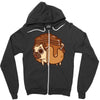 pancake pug Zipper Hoodie