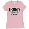 irony the opposite of wrinkly Ladies Fitted T-Shirt