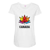 Canada Leaf LGBT Maternity Scoop Neck T-shirt
