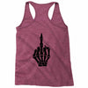 Flipping Someone Off Racerback Tank