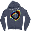 orbital wonky style Zipper Hoodie