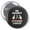 Me Against Uterine Cancer Pin-back button