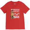 best cat mom V-Neck Tee