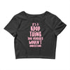 it's a kpop thing you probably wouldn't understand Crop Top