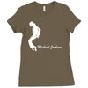 michael jackson jacko king of pop musica 2 Ladies Fitted T-Shirt