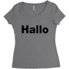 hallo Women's Triblend Scoop T-shirt
