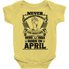 Never Underestimate Dog Rescuer Who Was Born April Baby Onesie