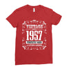 vintage made in 1957 perfectly aged a living legend Ladies Fitted T-Shirt