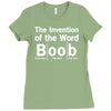 invention of the word boob Ladies Fitted T-Shirt