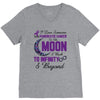 i love someone with pancreatic cancer to the moon &amp; back to infınıty V-Neck Tee