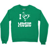i love music Crewneck Sweatshirt