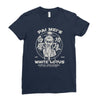 white lotus Ladies Fitted T-Shirt