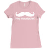 hey moustache! Ladies Fitted T-Shirt