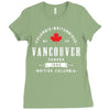 vancouver canada 2400x3200 Ladies Fitted T-Shirt