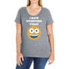 i hate everyone today Ladies Curvy T-Shirt