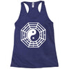 i ching ying and yang Racerback Tank