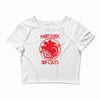 mother of cat new Crop Top