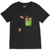 pocket red pandas V-Neck Tee