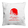 dawn of the dead retro 70s horror zombie film Throw Pillow