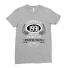 vintage quality without compromise 1991 aged to perfection Ladies Fitted T-Shirt