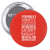white christmas Pin-back button