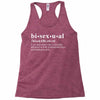 Bisexual Dictionary Racerback Tank