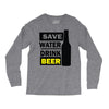 save water drink beer (2) Long Sleeve Shirts