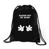 Hands off my Bump Drawstring Bags