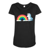 tasty rainbow Maternity Scoop Neck T-shirt