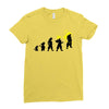 goku evolution (black) Ladies Fitted T-Shirt