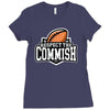 respect the commish fantasy football Ladies Fitted T-Shirt