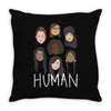 Women's March We are Human Throw Pillow