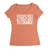 change Women's Triblend Scoop T-shirt