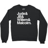 a litle life book white logo Crewneck Sweatshirt