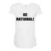 be rational (2) Maternity Scoop Neck T-shirt