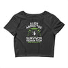 alien abductee survivor tour ufo nerd geek comic funny Crop Top