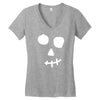 face skull Women's V-Neck T-Shirt