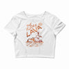 the floor is lava Crop Top