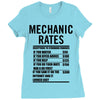 mechanic labour rates Ladies Fitted T-Shirt