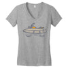 surf biker Women's V-Neck T-Shirt