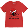 skull christmas V-Neck Tee